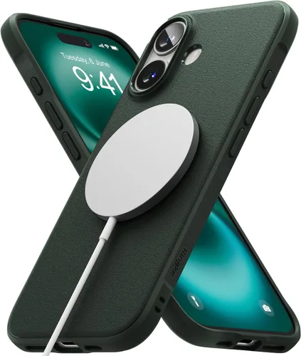 Vista 10 de Ringke - Funda compatible con MagSafe para iPhone 15, tecnología antihuellas para evitar manchas de grasa, agarre mejorado antideslizante, recortes