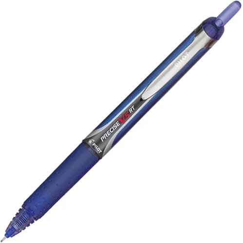 Vista 5 de Pilot Precise V5 RT - Bolígrafos roller recargables y retráctiles, punta extrafina de 0.020 in, color azul, paquete de 12 unidades, ideales