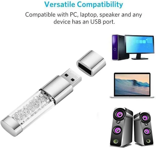 Vista 2 de Unidad flash USB, 8 GB / 16 GB / 32 GB USB2.0 USB Memory Stick almacenamiento de fecha unidades de pulgar Pendrive (16 GB, transparente)