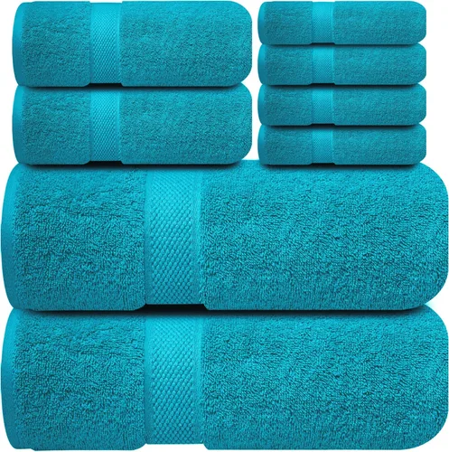 Vista 38 de Infinitee Xclusives Paños de lavado de 100 % algodón de alta calidad para ducha, paquete de 4, 12 x 12 pulgadas, altamente absorbentes, para baño