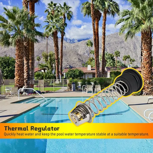 Vista 2 de Regulador térmico compatible con calentadores Pentair MasterTemp Sta-Rite Max-E-Therm para piscina y spa de repuesto 77707-0010 38000-0007S