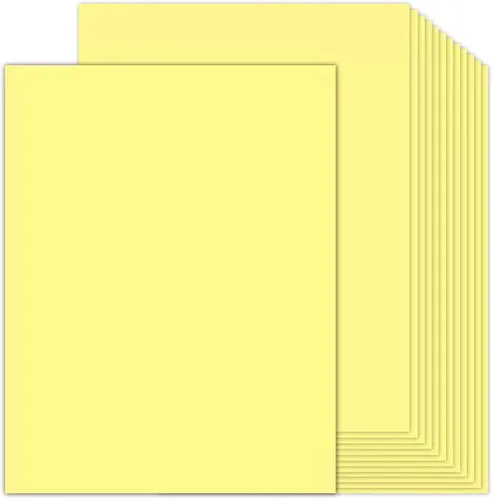 Vista 19 de 100 hojas de cartulina roja de 8.5 x 11 pulgadas, papel de construcción rojo Goefun de 80 libras para Navidad, San Valentín, invitaciones