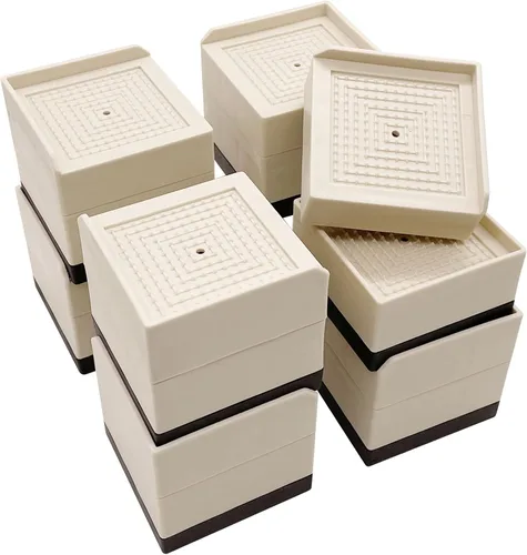 Elevador de Cama, Bloques de Elevación de Muebles, Estabilizadores de 3 Pulgadas de Alta Resistencia para Cama, Sofá, Escritorio, Mesa, Soporte de