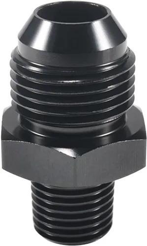 Vista 9 de Adaptador de tubería macho 4AN a NPT de 1/4 pulgadas, adaptador recto de aluminio de 4AN a 1/4 de pulgada NPT para accesorios de sistema