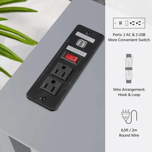 Vista 14 de Yaheetech Mesa de entrada de madera, mesa de consola para entrada, mesa de sofá de 2 niveles con estante de almacenamiento para sala de estar, Blanco