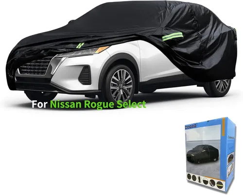 Vista 9 de Ajuste personalizado para funda de automóvil Nissan, resistente al agua, para todo tipo de clima, protección UV, resistente al viento, para todo