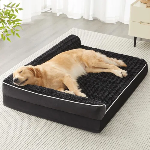 Vista 13 de BFPETHOME - Camas ortopédicas para perros grandes - Sofá para perros impermeable con funda extraíble y lavable, cama grande para mascotas con forro