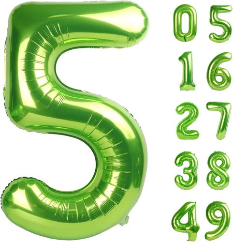 Vista 186 de Globos con números con estampado de vaca, globos de 40 pulgadas del número 0-9 (cero-nueve), globo de vaca para suministros de fiesta de cumpleaños