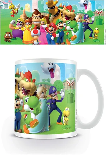 Vista 2 de Pyramid Super Mario Mushroom Kingdom - Taza de cerámica, porcelana, multicolor