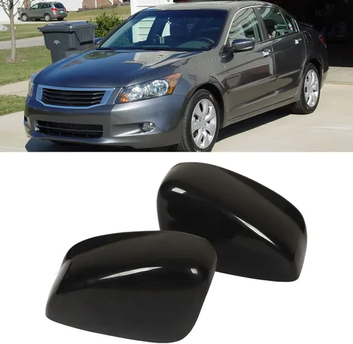 Vista 4 de Repuesto para cubierta de espejo de puerta 2008-2012, 1 par de cubiertas de espejo retrovisor de automóvil, color negro brillante