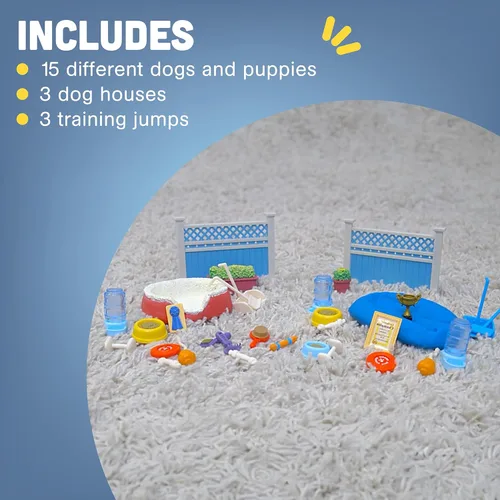 Vista 7 de Set de juego academia de entrenamiento para perros, 51 piezas, de Constructive Playthings