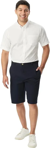 Vista 3 de French Toast Camisa de vestir para varón, Oxford, de mangas cortas (estándar y husky)