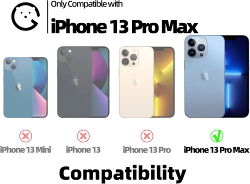 Vista 2 de Ginkgonut Funda compatible con iPhone 13 Pro Max para mujeres y niñas, diseño 3D de silicona suave a prueba de golpes, esquinas elevadas para iPhone