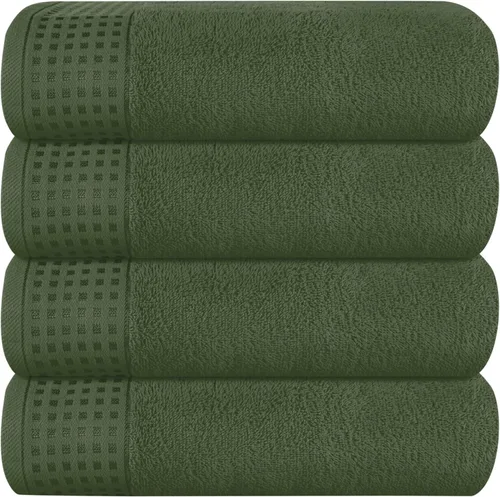 Vista 28 de GLAMBURG Juego de 2 toallas de baño de gran tamaño 100% algodón de 28 x 55 pulgadas, ultra suaves, altamente absorbentes, compactas, de secado