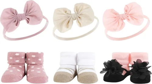 Vista 57 de Hudson Baby Conjunto de regalo de diadema y calcetines para niña