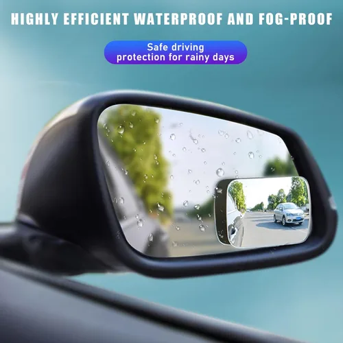 Vista 3 de Kewucn 2 PCS Car Blind Spot Mirrors, Frameless HD Glass Convex Rear View Mirror, Wide Angle Blind Spot with Adjustable Stick, Universal Vehicle