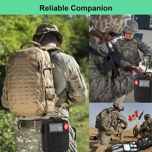 Vista 6 de Survival Kit 256 in 1, First Aid Kit Survival Gear Tools Trauma Kit with Molle Pouch for Outdoor, Camping, Hunting, Hiking, Earthquake, Home