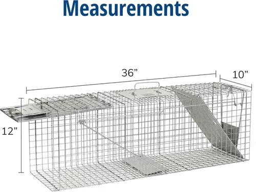 Vista 3 de Havahart Large 2 Door Humane Catch and Release Live Animal Trap for Armadillos, Beavers, Bobcats, Small Dogs, Cats, Foxes, Groundhogs, Nutria