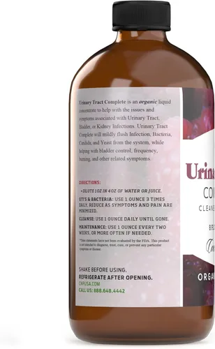 Vista 2 de Complete Natural Products Urinary Tract Complete 8oz - Suplemento líquido para una limpieza, defensa, salud y tratamiento del tracto urinario