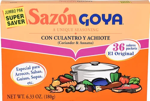 Vista 10 de Goya Foods Sazón Condimento con cilantro y Annatto, 1.41 onzas (paquete de 36)