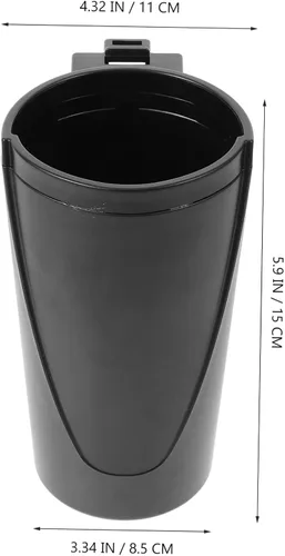 Vista 9 de STOBAZA Multifunctional Hanging Car Trash Can Headrest Mount Space-saving Organizer with Plastic for Vehicle Storage and