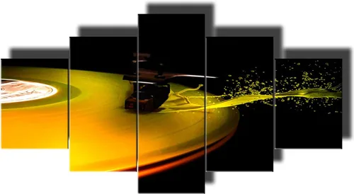 Vista 91 de Tumovo Music - 5 piezas pintura sobre lienzo