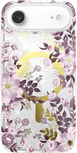 Vista 34 de LONLI Hue - para iPhone 15 Pro [Compatible con Magsafe] - Funda de teléfono floral dorada - [Amortiguador de 360° absorbente de impactos] - Funda