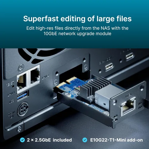 Vista 5 de Synology DiskStation DS1525+ de 5 bahías (sin disco)