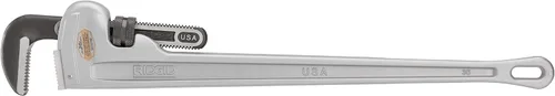 Vista 10 de RIDGID 31110 Modelo 836 Llave de tubería de plomería recta de aluminio de 36 pulgadas, plata, fabricada en los Estados Unidos