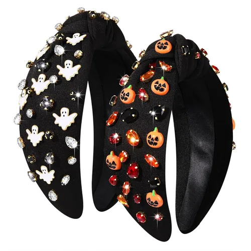 Vista 19 de Diadema mexicana para mujer, 2 diademas de Cinco de Mayo con dijes de chile y pimienta, accesorios de diadema de fiesta, diadema anudada, diadema