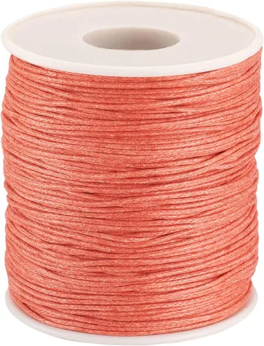 Vista 36 de Cordón de algodón encerado aguamarina de 100 yardas, hilo trenzado para cuentas de cordón de pulsera, collar de alambre de 0.039 pulgadas