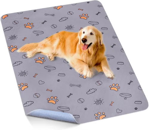 Vista 14 de Almohadillas lavables para orina para perros, 2 paquetes pequeños de 18"x24", almohadillas reutilizables súper absorbentes para cachorros