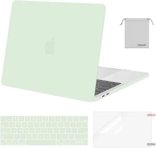 Vista 25 de MOSISO - Funda rígida de plástico con protector para teclado y pantalla, bolsa para MacBook Pro de 13 pulgadas M2 2025/2024/2023/2022-2016, A2338