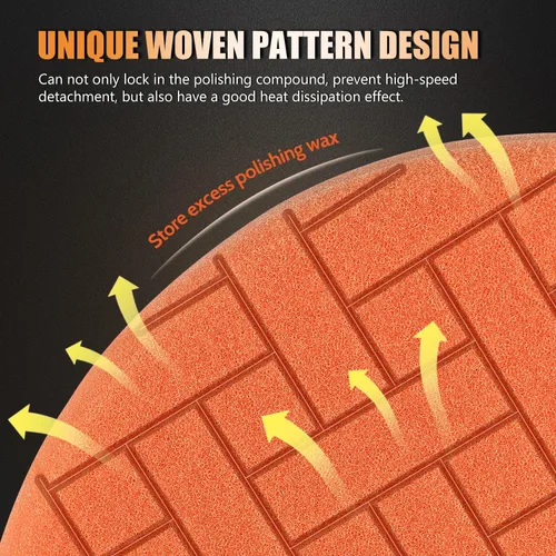 Vista 4 de POLIWELL Almohadillas de Pulido de 5 Pulgadas, Kit de 7 Almohadillas de Esponja de Pulido de 5.5" de Cara para Placa de Respaldo de 5", Almohadillas