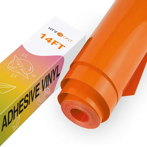 Vista 19 de HTVRONT Negro + Blanco 12 Pulgadas x 4.27 Metros Rollo de Vinilo Permanente Mate con Cinta de Transferencia, 2 Rollos, Patrón de Burbujas