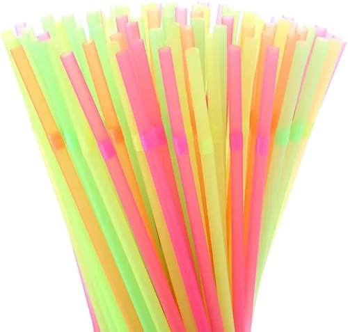Vista 7 de Honest ECO - Pajitas flexibles de plástico de 9.45 pulgadas, extra largas, prefieren vasos altos, vasos de agua, bebidas embotelladas, todas las Neón