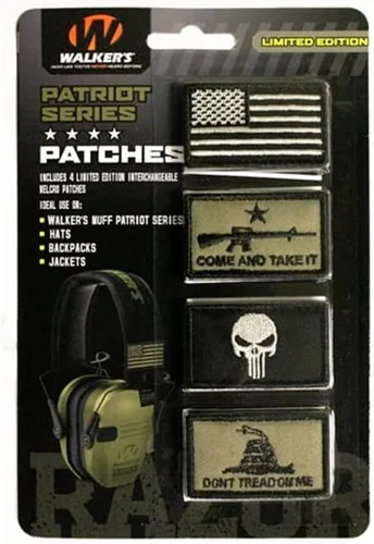 Walker's Patriot Muffs GWP-PATKIT2 Come & Take it Version parches