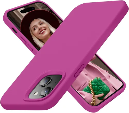 Vista 9 de Cordking Funda diseñada para iPhone 15 Pro Max, funda de silicona ultradelgada a prueba de golpes con [forro de microfibra suave antiarañazos], 6.7