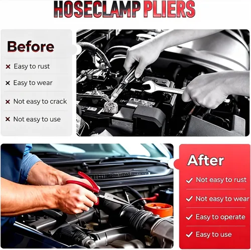 Vista 4 de Herramienta de extracción de conectores eléctricos, herramienta de terminal de cable duradero para reparación automotriz, alicates de desconexión