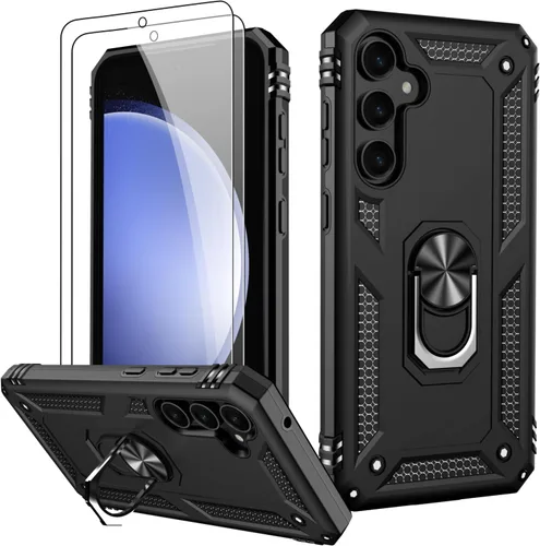 Vista 22 de LUMARKE Funda para Galaxy S8, pasa 16 pies, probada contra caídas con soporte de anillo magnético, compatible con soporte de montaje de automóvil