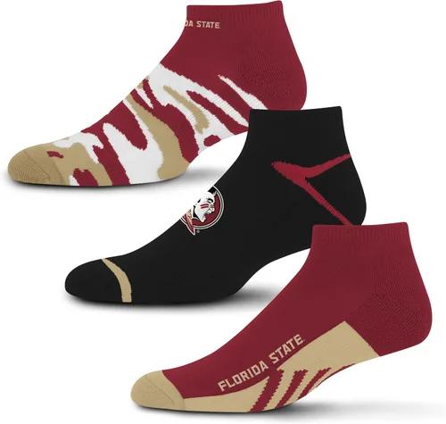 Vista 52 de For Bare Feet Paquete de 3 calcetines tobilleros unisex para adultos de la NCAA Camo Boom