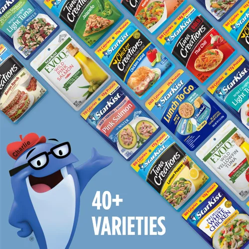 Vista 7 de StarKist Snack-To-Go Comidas Listas para Comer Kit de Ensalada de Atún, 3.6 oz (1 Paquete) Kit de Ensalada Clásica de Atún con Galletas