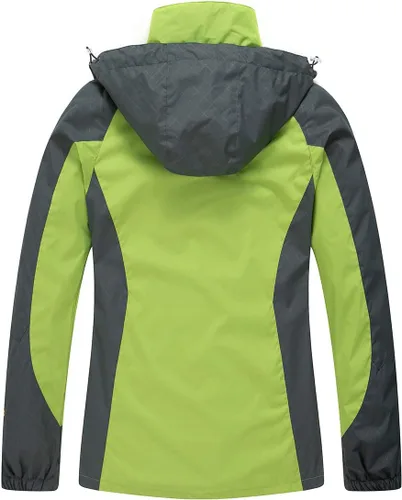 Vista 2 de Chaqueta de lluvia Diamond Candy para mujer, con diseño para senderismo, impermeable y ligera, con capucha