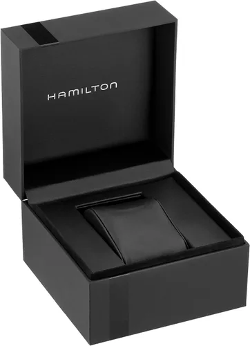 Vista 5 de Hamilton Reloj negro de cuarzo suizo H38511743 Jazzmaster con pantalla analógica para hombre, Negro -, Cronógrafo