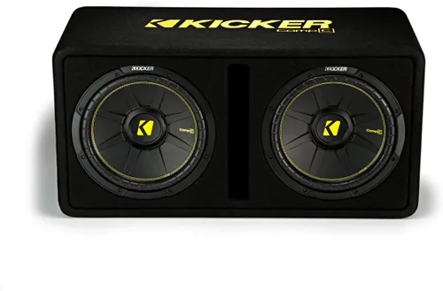 Vista 3 de Kicker par de bocinas subwoofer de 12 pulgadas y 1200 W, 2 Ohm, con carcasa ventilada y lista, 44DCWC122