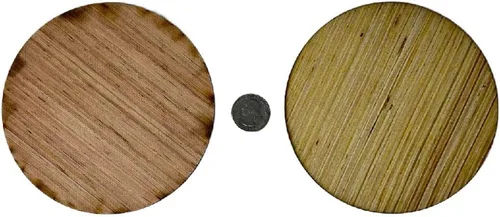 Vista 13 de Bases de madera cortadas con láser de 3/16" (redondas, 1.969 in (paquete de 5))