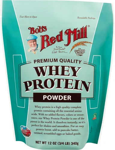 Bob's Red Mill Whey Protein Powder 12ounce Package May Vary, Red, unflavored, 12 Ounce