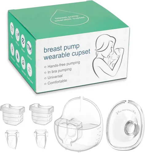 Vista 8 de Piezas de extractor de leche portátil, brida de copa colector de leche de 0.94 pulgadas, compatible con Momcozy/TSRETE S9/S10/S12, accesorios