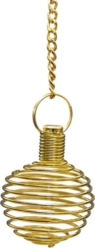 Vista 36 de Péndulos de metal curativos de Amazing Gemstone para adivinación, cúpula dorada de acero de cobre de alta energía, péndulo de bronce, péndulos