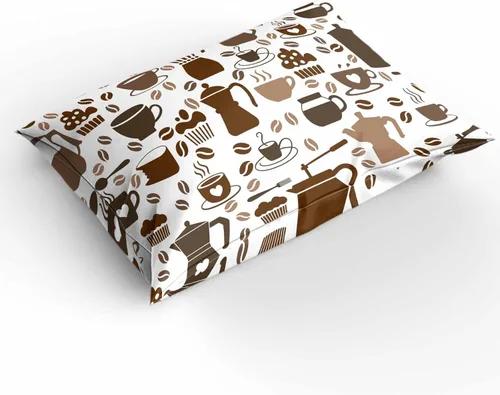 Vista 6 de Duvet Cover Set Twin, Coffee Maker Beans Cups Cake 3 Piece Bedding Set Breathable Quilt Cover Set, Coffee Time Soft Microfiber Bed Set with Pillow